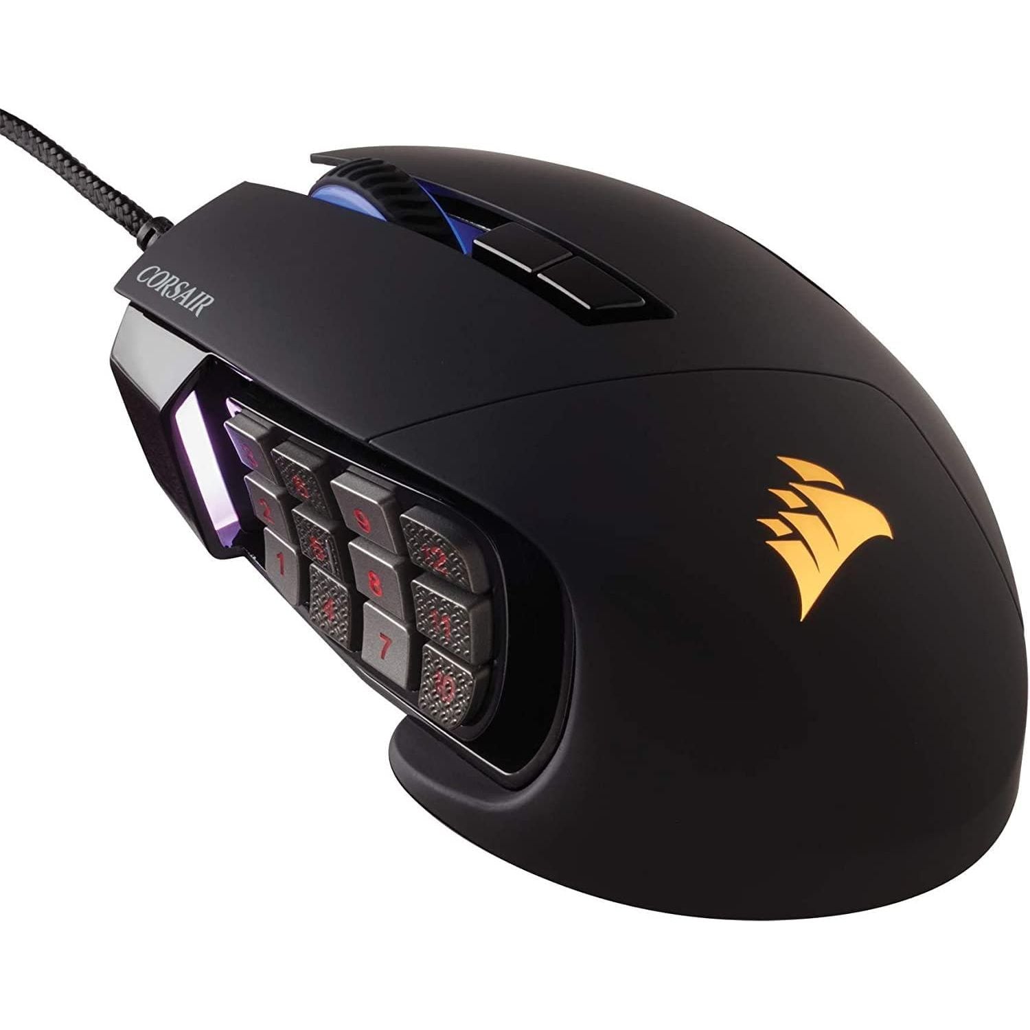 Buy Corsair,Corsair Scimitar RGB Elite, MOBA/MMO Gaming Mouse, Black, Backlit RGB LED, 18000 DPI, Optical - Gadcet.com | UK | London | Scotland | Wales| Ireland | Near Me | Cheap | Pay In 3 | Computers