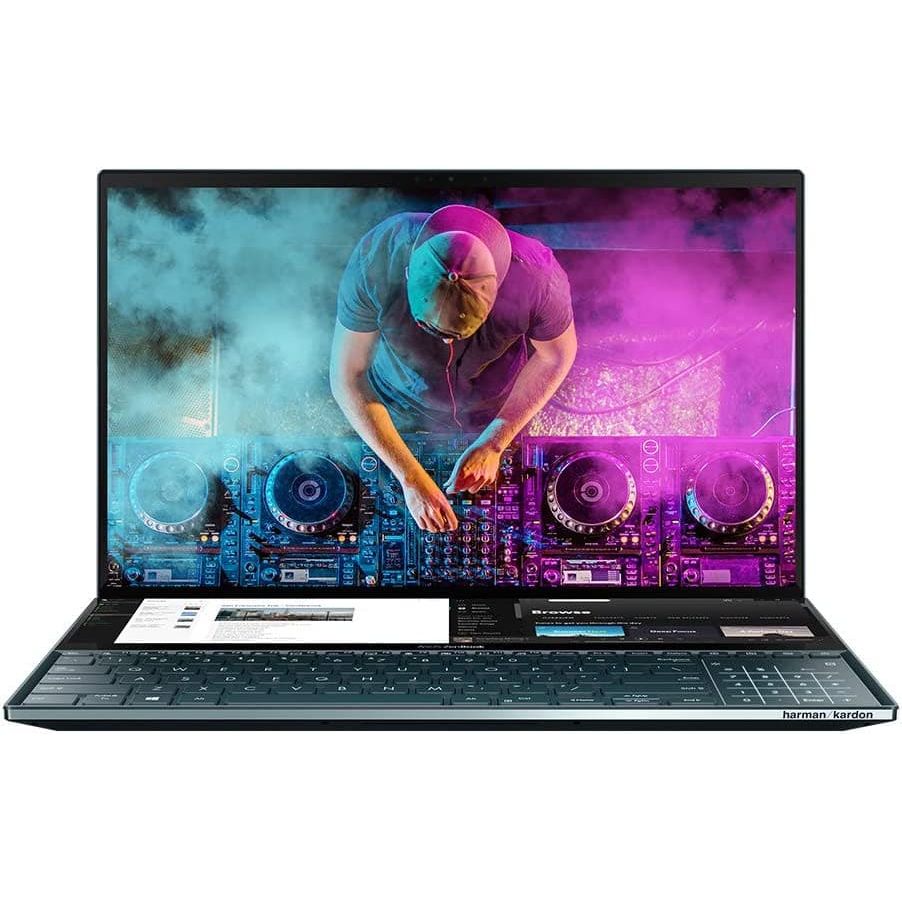 Zenbook Pro Duo UX581G Windows 10 Pro 9th Gen Intel Core i9 9980HK NVIDIA GeForce RTX2060 32GB RAM 1TB PCIe SSD 4K OLED NanoEdge display