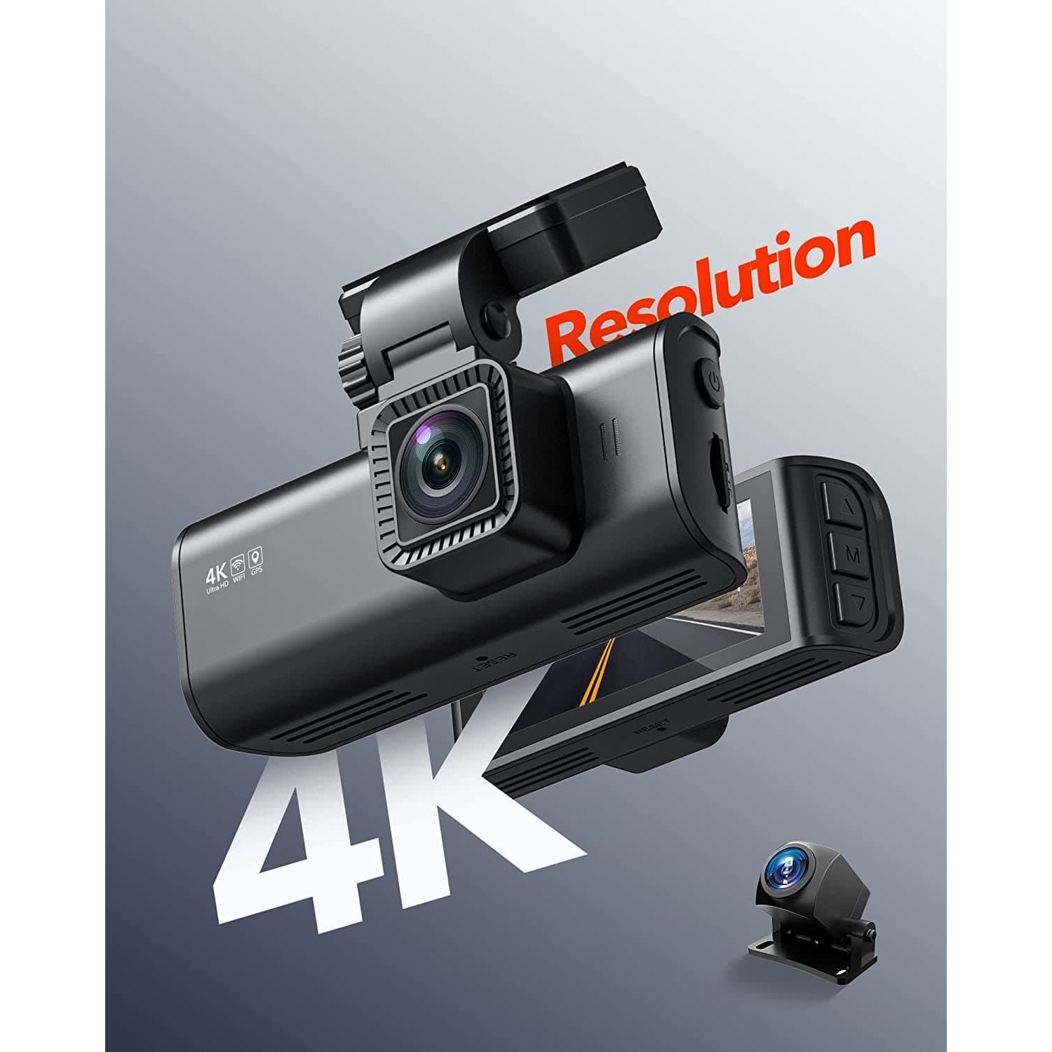Redtiger,REDTIGER F7N Dash Cam 4K with WiFi GPS Front 4K/2.5K and Rear 1080P Dual Dash Camera for Cars,3.18" Display Dashcam,170° Wide Angle Dashboard Camera Recorder,Parking Monitor,Support 256GB Max - Gadcet.com
