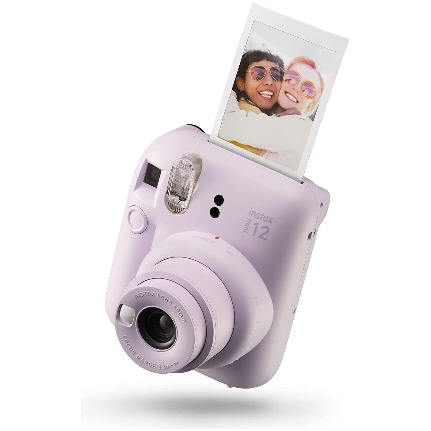 FUJIFILM,Instax mini 12 instant film camera, auto exposure with Built-in selfie lens - Lilac Purple - Gadcet.com