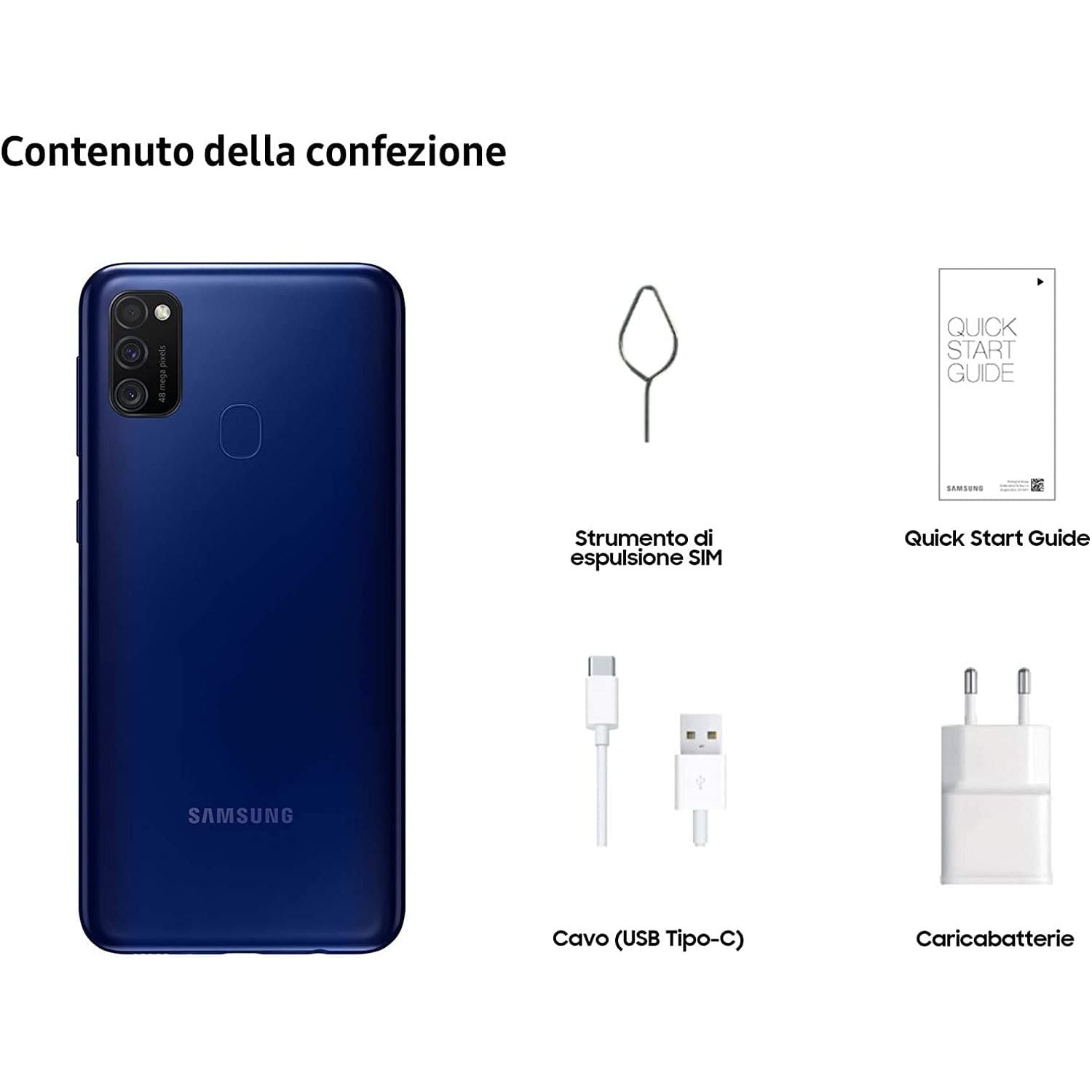 Samsung,SAMSUNG GALAXY M21 4GB RAM 64 GB - Blue - Gadcet.com