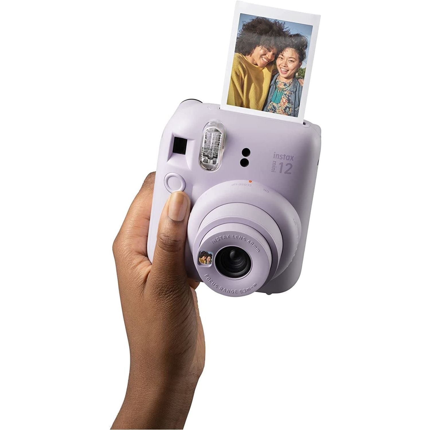FUJIFILM,Instax mini 12 instant film camera, auto exposure with Built-in selfie lens - Lilac Purple - Gadcet.com