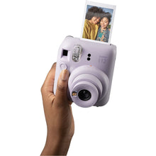 FUJIFILM,Instax mini 12 instant film camera, auto exposure with Built-in selfie lens - Lilac Purple - Gadcet.com