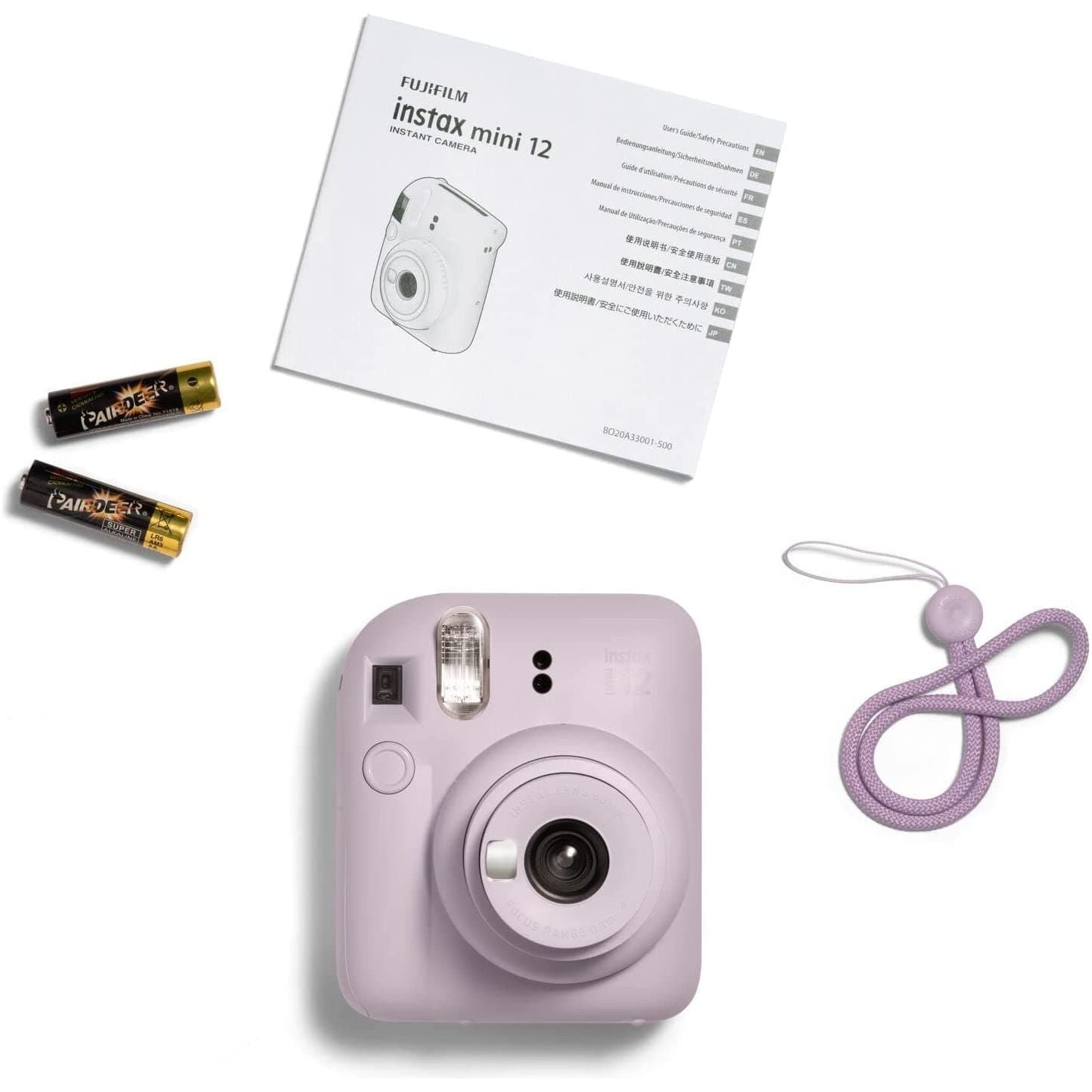 FUJIFILM,Instax mini 12 instant film camera, auto exposure with Built-in selfie lens - Lilac Purple - Gadcet.com