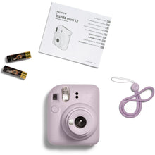 FUJIFILM,Instax mini 12 instant film camera, auto exposure with Built-in selfie lens - Lilac Purple - Gadcet.com