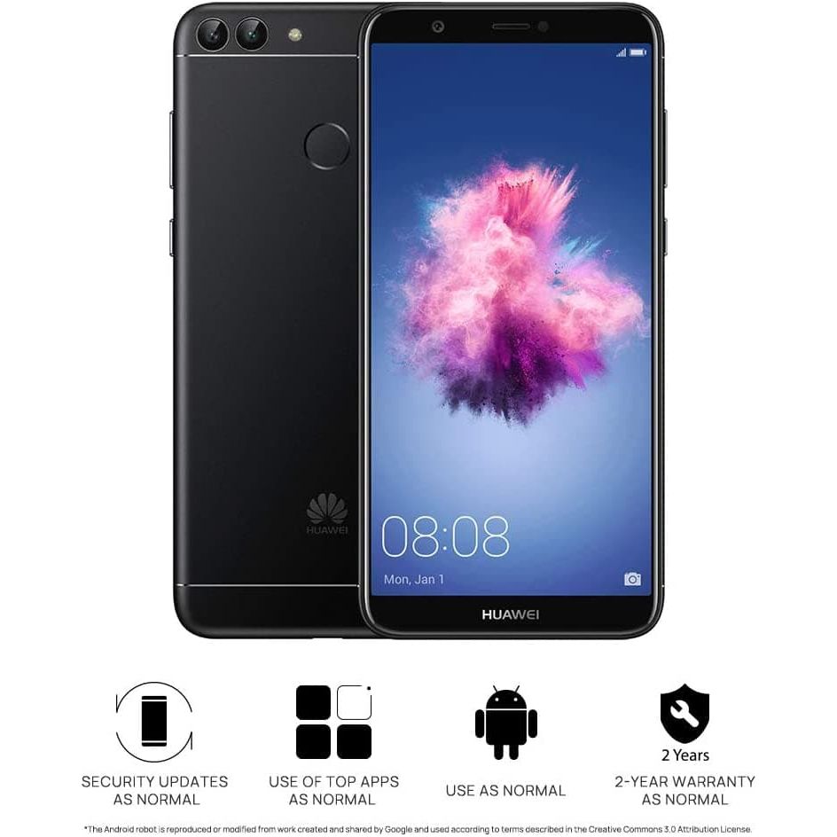 Huawei P Smart (Dual SIM) 32GB Android 8.0 UK version SIM-Free Smartphone - Black