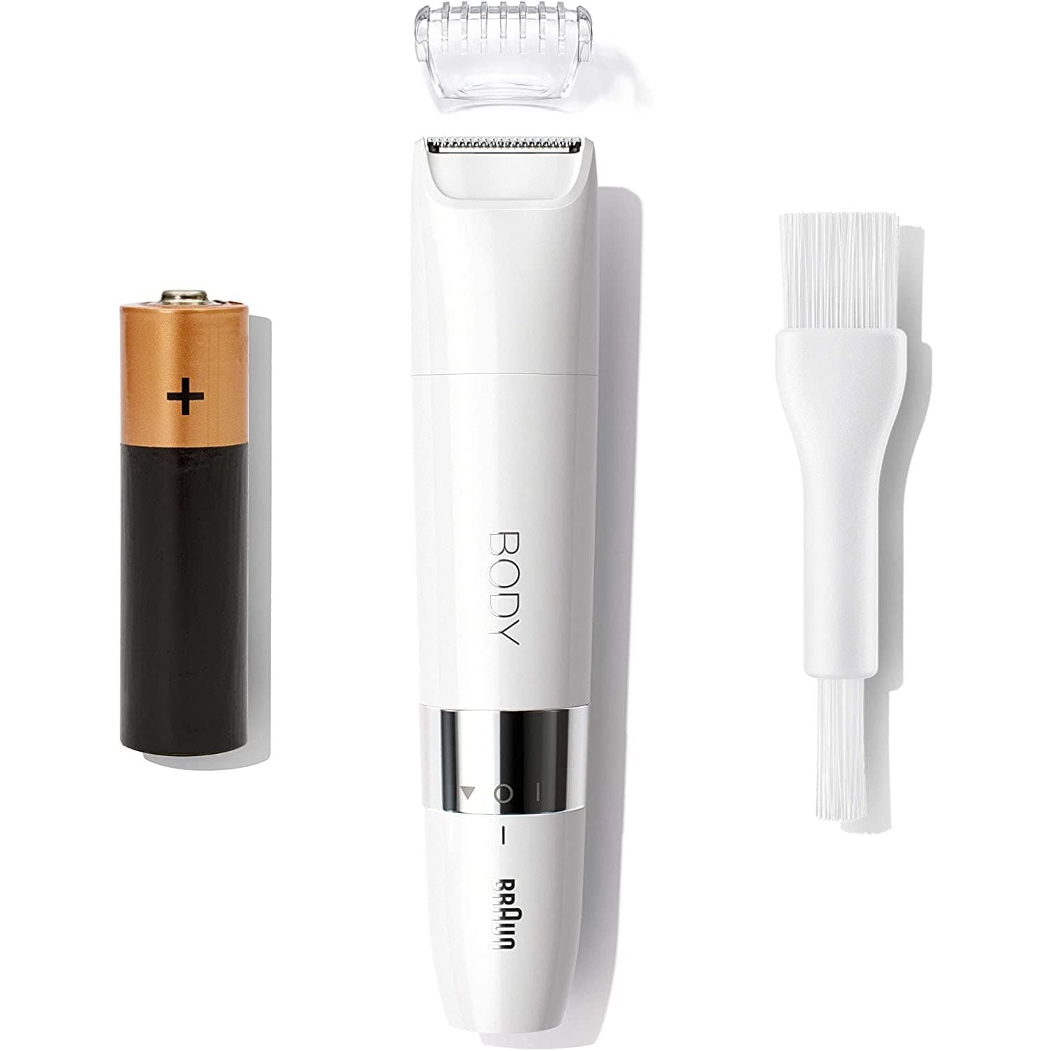 Braun,Braun Body Mini Trimmer, Gentle Body Hair Removal, Precision Trimmer, Wet & Dry, 100% Waterproof, BS1000, White - Gadcet.com