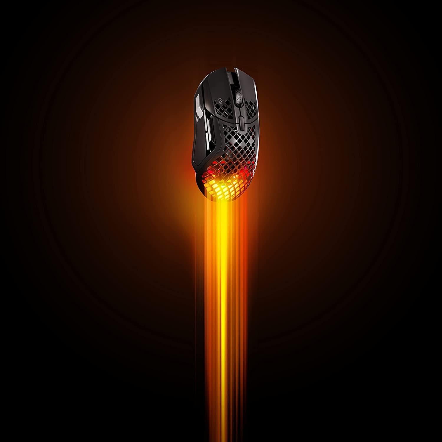 Buy SteelSeries,SteelSeries Aerox 5 Wireless Gaming Mouse – Ultra Lightweight 74g – 9 Buttons – Bluetooth/2.4 GHz – 180 Hr Battery – IP54 Water Resistant – PC/MAC – FPS, MOBA, Battle Royale - Gadcet.com | UK | London | Scotland | Wales| Ireland | Near Me | Cheap | Pay In 3 | Computer Accessories