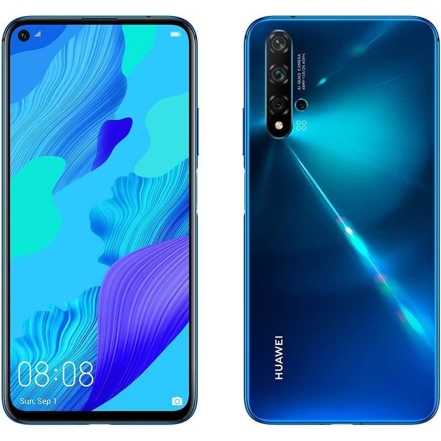 Buy Huawei,Huawei Nova 5T 128 GB, Peacock blue - Unlocked - Gadcet.com | UK | London | Scotland | Wales| Ireland | Near Me | Cheap | Pay In 3 | Mobile Phones