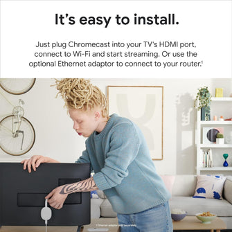 Google Chromecast With Google TV HD And Voice Remote - Snow - 5