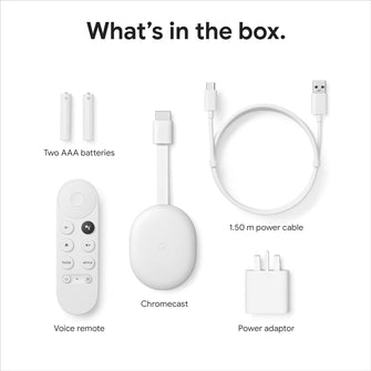 Google Chromecast With Google TV HD And Voice Remote - Snow - 6