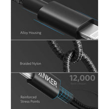 Anker USB C to Lightning Cable, New Nylon USB-C to Lightning Charging Cord - 5