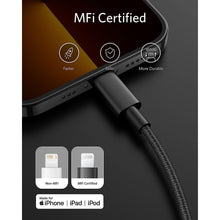 Anker USB C to Lightning Cable, New Nylon USB-C to Lightning Charging Cord - 7