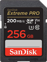 SanDisk 256GB Extreme PRO SDXC card + RescuePRO Deluxe, up to 200MB/s, UHS-I, Class 10, U3, V30 - 1