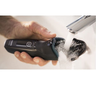 Cordless Waterproof Pivoting head With trimmer 2 year guarantee  PHILIPS Series 3000 S3231/52 Wet & Dry Rotary Shaver - Black - 3