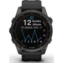GARMIN Fenix 7S Sapphire Solar HRM With GPS Multisport Watch - Grey - 2