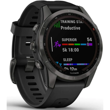 GARMIN Fenix 7S Sapphire Solar HRM With GPS Multisport Watch - Grey - 3