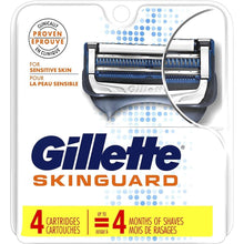 Gillette SkinGuard Sensitive Razor Blade Refills, 4 blades - 1