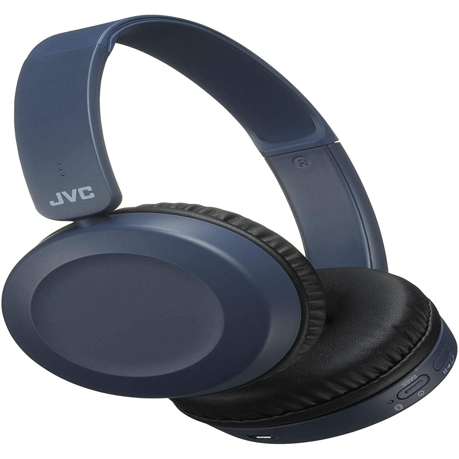 JVC Wireless Bluetooth Foldable Deep Bass On Ear Lightweight HA-S31BT Headphones, Blue - Gadcet.com