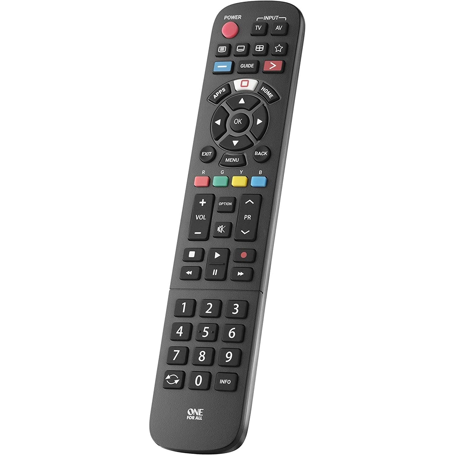 One For All Panasonic TV Replacement remote – Works with ALL Panasonic TVs – Learning feature -URC4914 - Gadcet.com