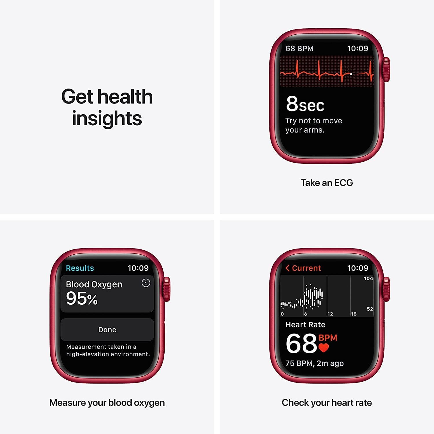 Buy Apple,Apple Watch Series 7 (GPS + Cellular, 41mm) - (PRODUCT)RED Aluminium Case with (PRODUCT)RED Sport Band - Regular - Gadcet.com | UK | London | Scotland | Wales| Ireland | Near Me | Cheap | Pay In 3 | Watches