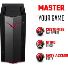 Acer,Acer Nitro N50-620 Gaming PC - (Intel Core i5-11400F, 8GB, 1TB SSD, NVIDIA GeForce GTX 1650, Windows 10, Black) - Gadcet.com