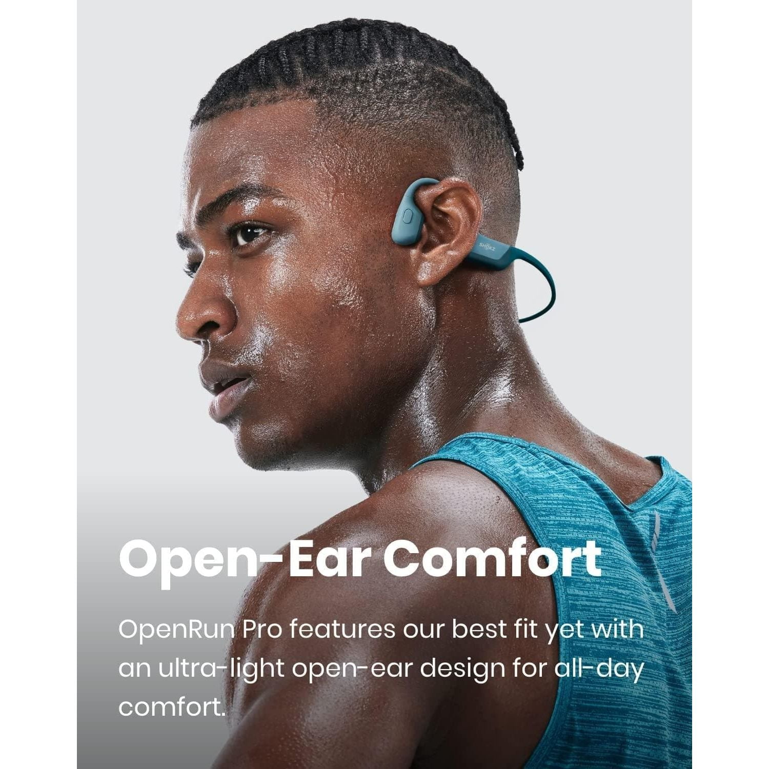 Buy Shokz,Shokz OpenRun Pro Water Resistance Wireless Bluetooth Bone Conduction Headphones - Cooldown Blue - Gadcet.com | UK | London | Scotland | Wales| Ireland | Near Me | Cheap | Pay In 3 | Headphones