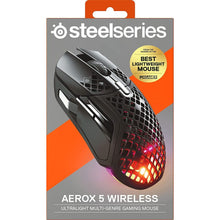 Buy SteelSeries,SteelSeries Aerox 5 Wireless Gaming Mouse – Ultra Lightweight 74g – 9 Buttons – Bluetooth/2.4 GHz – 180 Hr Battery – IP54 Water Resistant – PC/MAC – FPS, MOBA, Battle Royale - Gadcet.com | UK | London | Scotland | Wales| Ireland | Near Me | Cheap | Pay In 3 | Computer Accessories