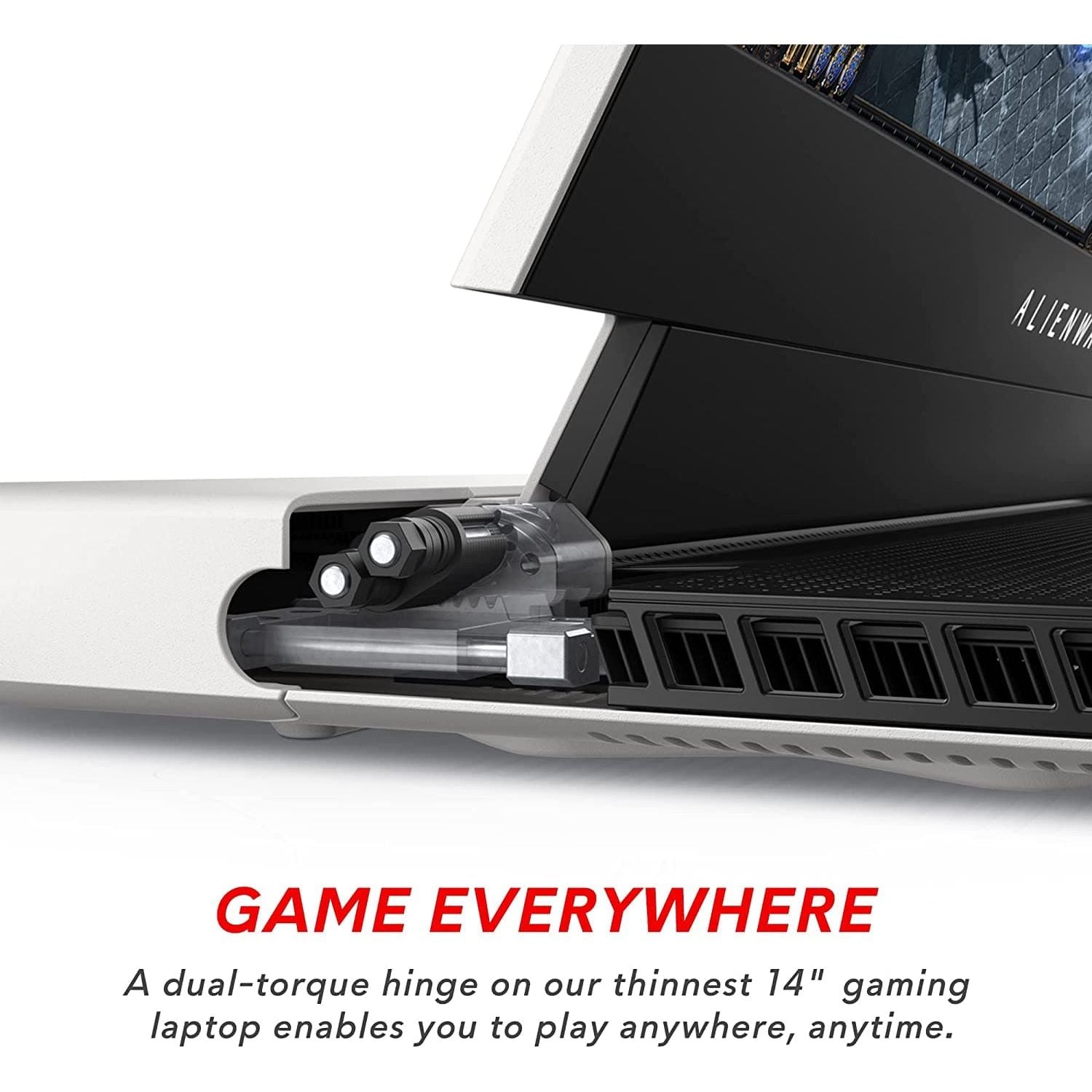 Alienware x14 14.0" FHD Gaming Laptop, Intel Core i7-12700H, NVIDIA GeForce RTX 3060 6GB, 16GB RAM, 512GB SSD, Windows 11 Home (Lunar Light), White
