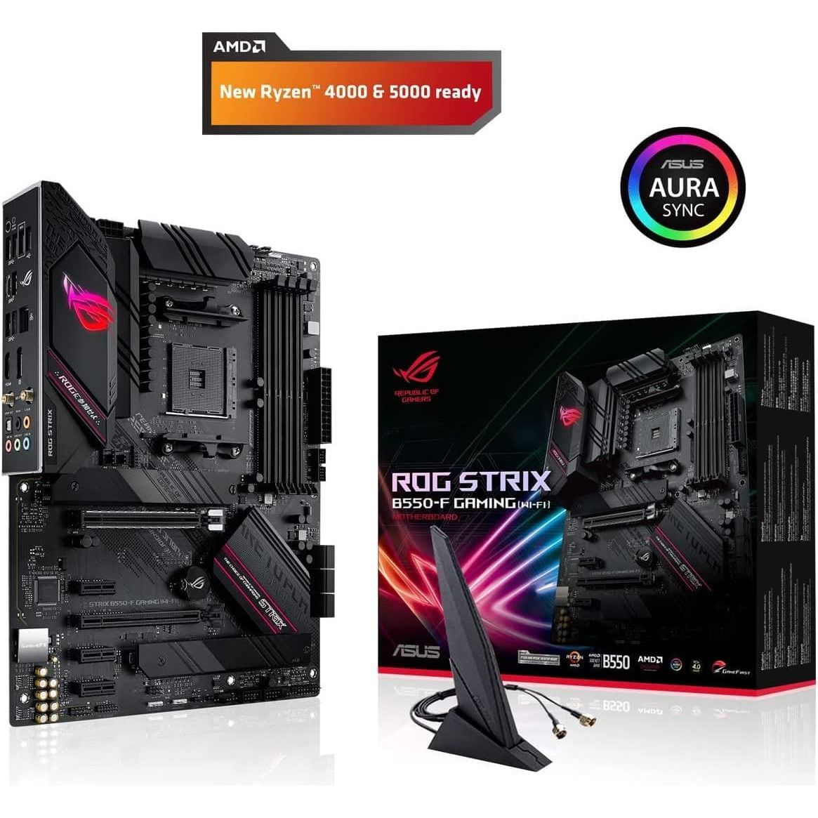 Buy ASUS,Asus ROG STRIX B550-F GAMING(WI-FI) Motherboard PC base AMD AM4 Form factor ATX Motherboard chipset AMD® B550 - Gadcet.com | UK | London | Scotland | Wales| Ireland | Near Me | Cheap | Pay In 3 | Motherboards