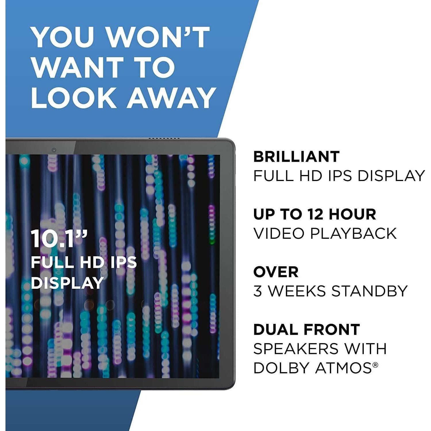 Buy Lenovo,Lenovo M10 10.1in 32GB HD Tablet - Black - Gadcet.com | UK | London | Scotland | Wales| Ireland | Near Me | Cheap | Pay In 3 | Tablet Computers