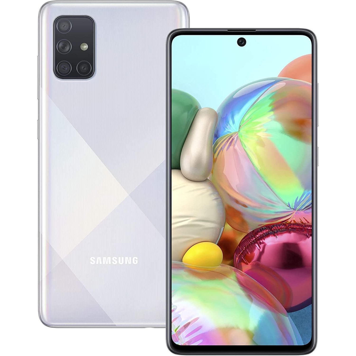 Buy Samsung,Samsung Galaxy A71 Dual-SIM 128 GB - Prism Crush Silver - Gadcet.com | UK | London | Scotland | Wales| Ireland | Near Me | Cheap | Pay In 3 | Mobile Phone
