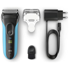 Buy Braun,Braun Series 3 ProSkin Electric Shaver, Electric Razor For Men With Pop Up Precision Trimmer, Sensitive Blades, Wet & Dry, Rechargeable & Cordless, 2 Pin Bathroom Plug, 3040s, Black/Blue Razor - Gadcet.com | UK | London | Scotland | Wales| Ireland | Near Me | Cheap | Pay In 3 | Health Care