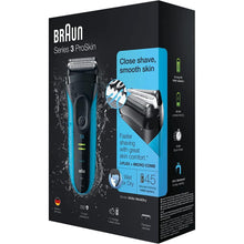 Buy Braun,Braun Series 3 ProSkin Electric Shaver, Electric Razor For Men With Pop Up Precision Trimmer, Sensitive Blades, Wet & Dry, Rechargeable & Cordless, 2 Pin Bathroom Plug, 3040s, Black/Blue Razor - Gadcet.com | UK | London | Scotland | Wales| Ireland | Near Me | Cheap | Pay In 3 | Health Care