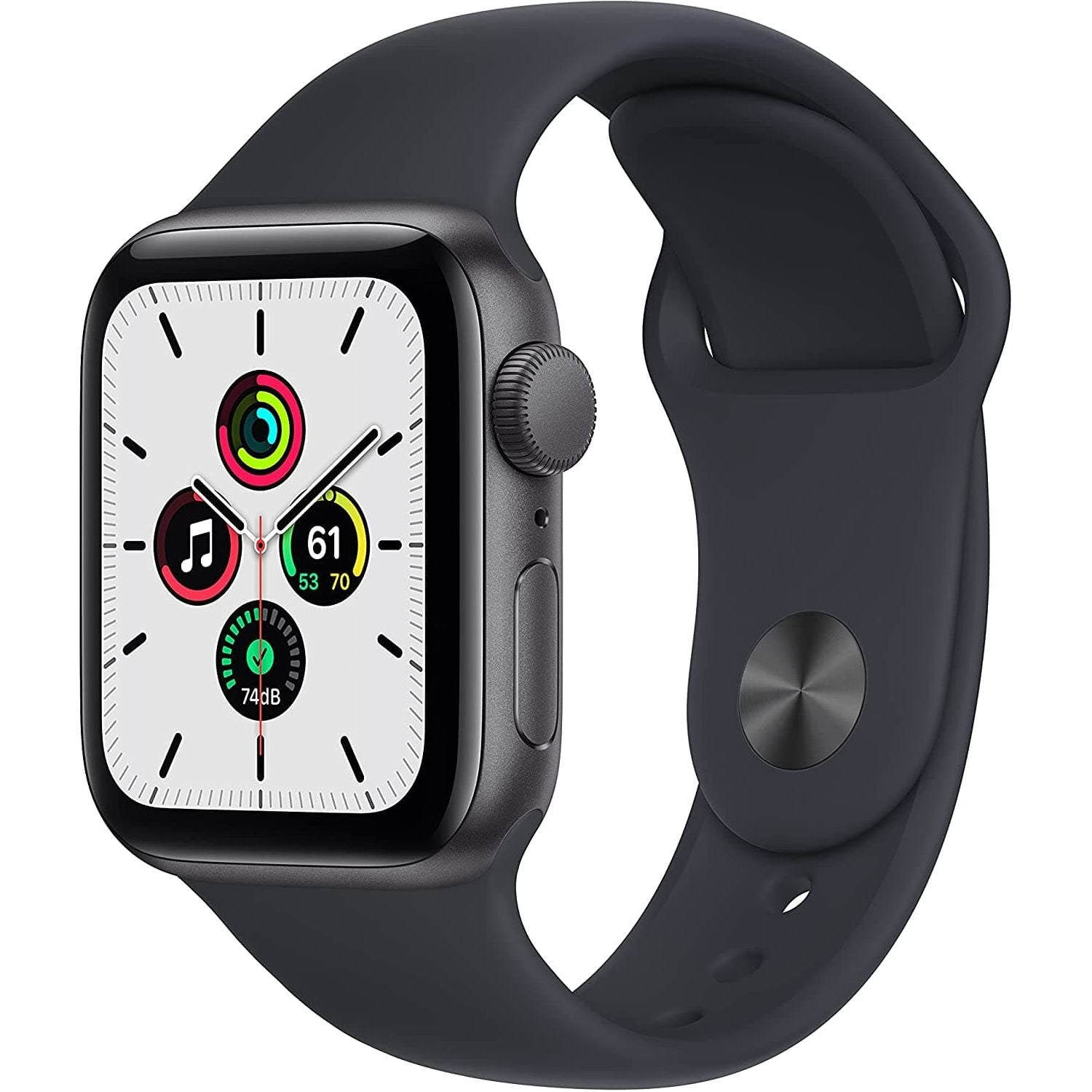 Buy Apple,Apple Watch SE GPS, 40mm Space Grey Aluminium Case with Midnight Sport Band - Regular - Gadcet.com | UK | London | Scotland | Wales| Ireland | Near Me | Cheap | Pay In 3 | Watches