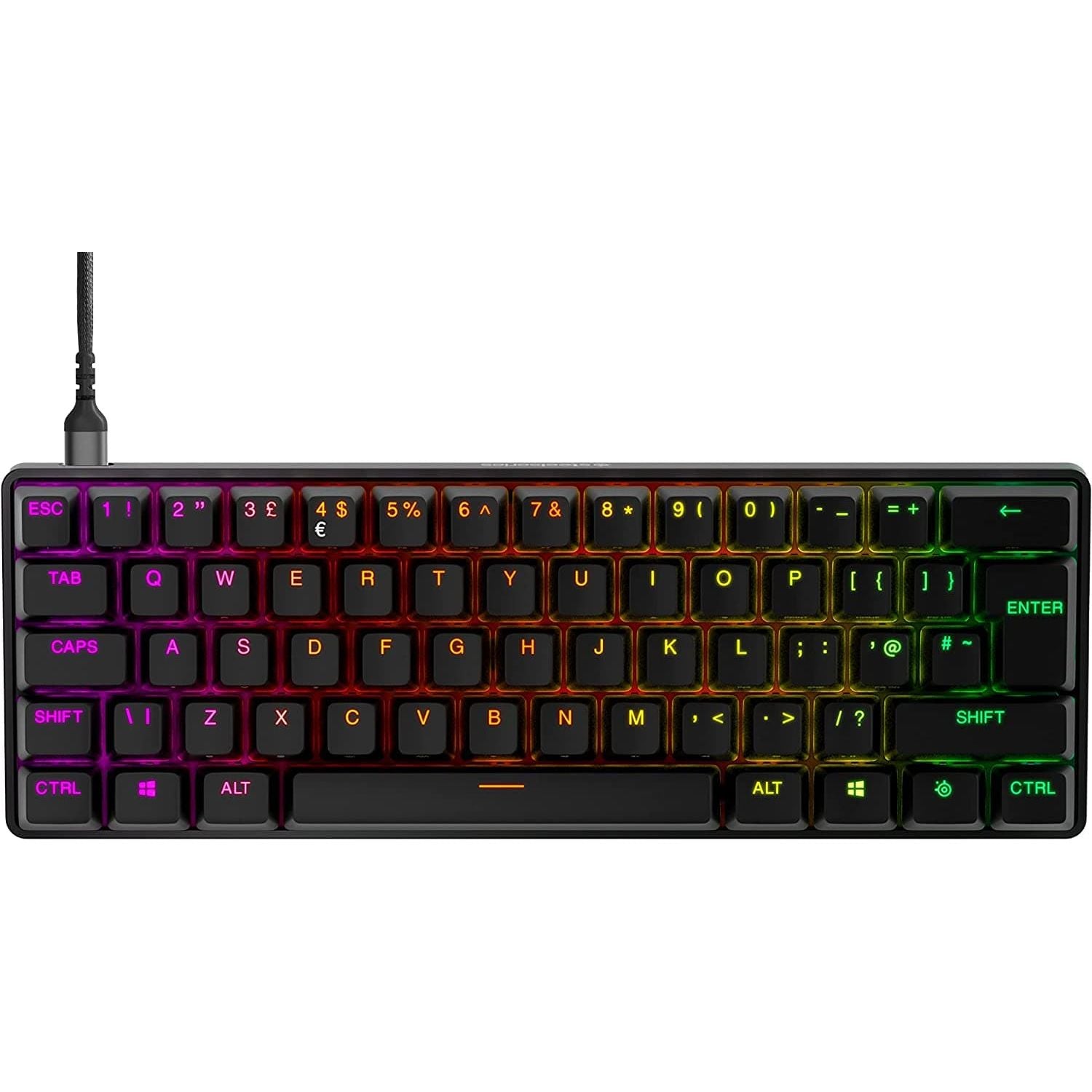SteelSeries Apex Pro Mini - Mechanical Gaming Keyboard – World’s Fastest Keyboard – Adjustable Actuation – Compact 60% Form Factor – English (QWERTY) Layout - Gadcet.com