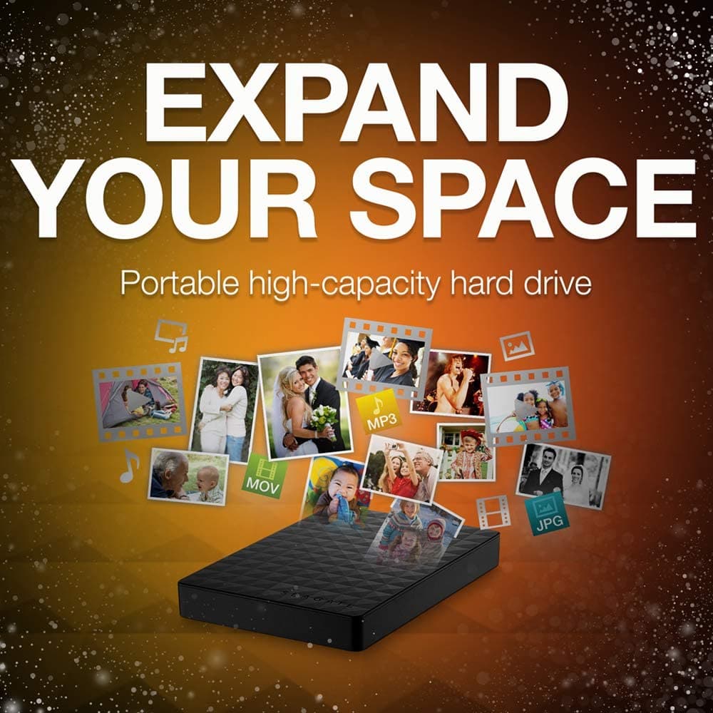 Seagate,Seagate Expansion Portable 1 TB External Hard Drive HDD – USB 3.0 for PC Laptop - Gadcet.com