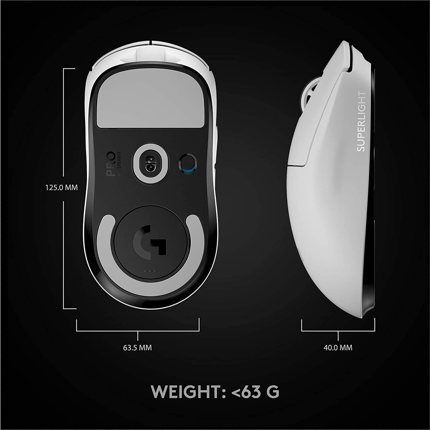 Logitech Pro X Superlight Wireless Mouse - White - Gadcet.com