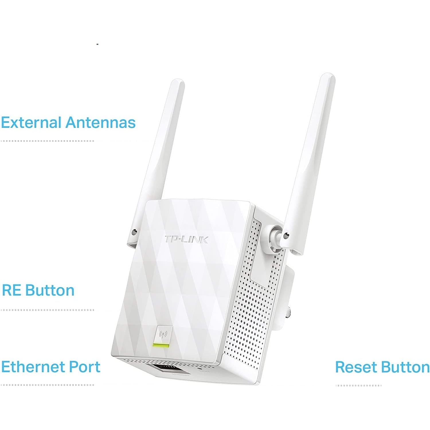 TP-Link N300 Universal Range Extender, Broadband/Wi-Fi Extender, Wi-Fi Booster/Hotspot with 1 Ethernet Port and 2 External Antennas, Plug and Play, Built-in Access Point Mode, UK Plug (TL-WA855RE) - Gadcet.com