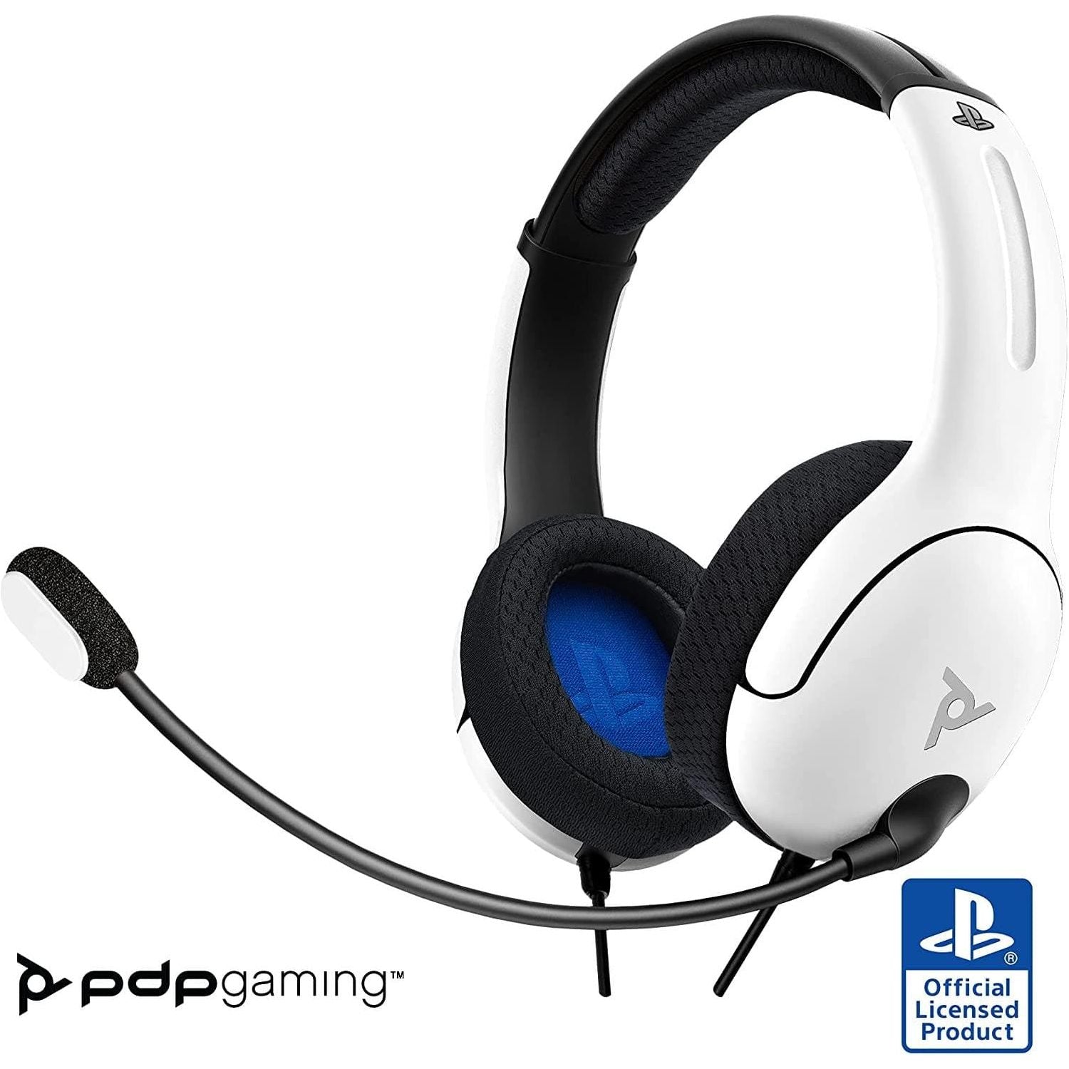 Buy pdp gaming,PDP Gaming LVL40 Stereo Headset with Mic for PlayStation, PS4, PS5 - PC, iPad, Mac, Laptop Compatible - Noise Cancelling Microphone, Lightweight, Soft Comfort On Ear Headphones, 3.5 mm Jack - White - Gadcet.com | UK | London | Scotland | Wales| Ireland | Near Me | Cheap | Pay In 3 | Headphones