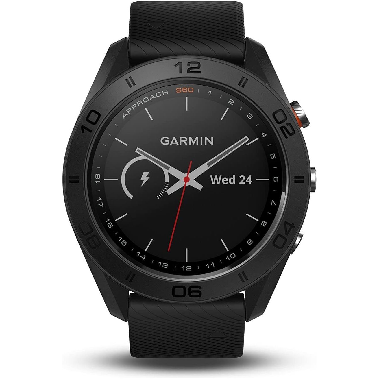 Garmin Approach S60, Premium GPS Golf Watch with Touchscreen Display and Full Color CourseView Mapping, Black w/Silicone Band - Gadcet.com