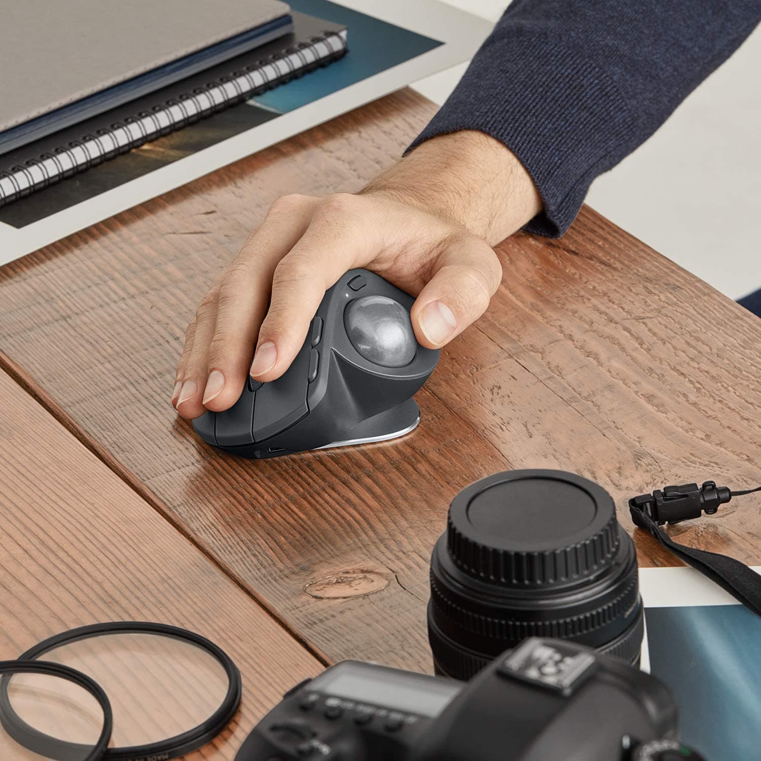 Logitech MX Ergo Wireless Trackball Mouse, Bluetooth Or 2.4GHz with Unifying USB-Receiver, Adjustable Trackball Angle, Precision Scroll-Wheel, USB-C Charging Battery, PC/ Mac/ iPad OS - Black - Gadcet.com