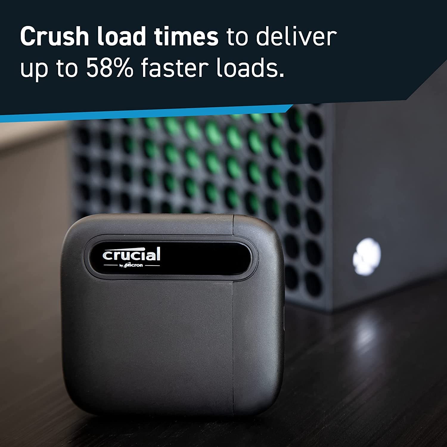 Buy Crucial,Crucial X6 1TB External Portable SSD Rugged USB-C/A - Black - Gadcet.com | UK | London | Scotland | Wales| Ireland | Near Me | Cheap | Pay In 3 | Hard Drives
