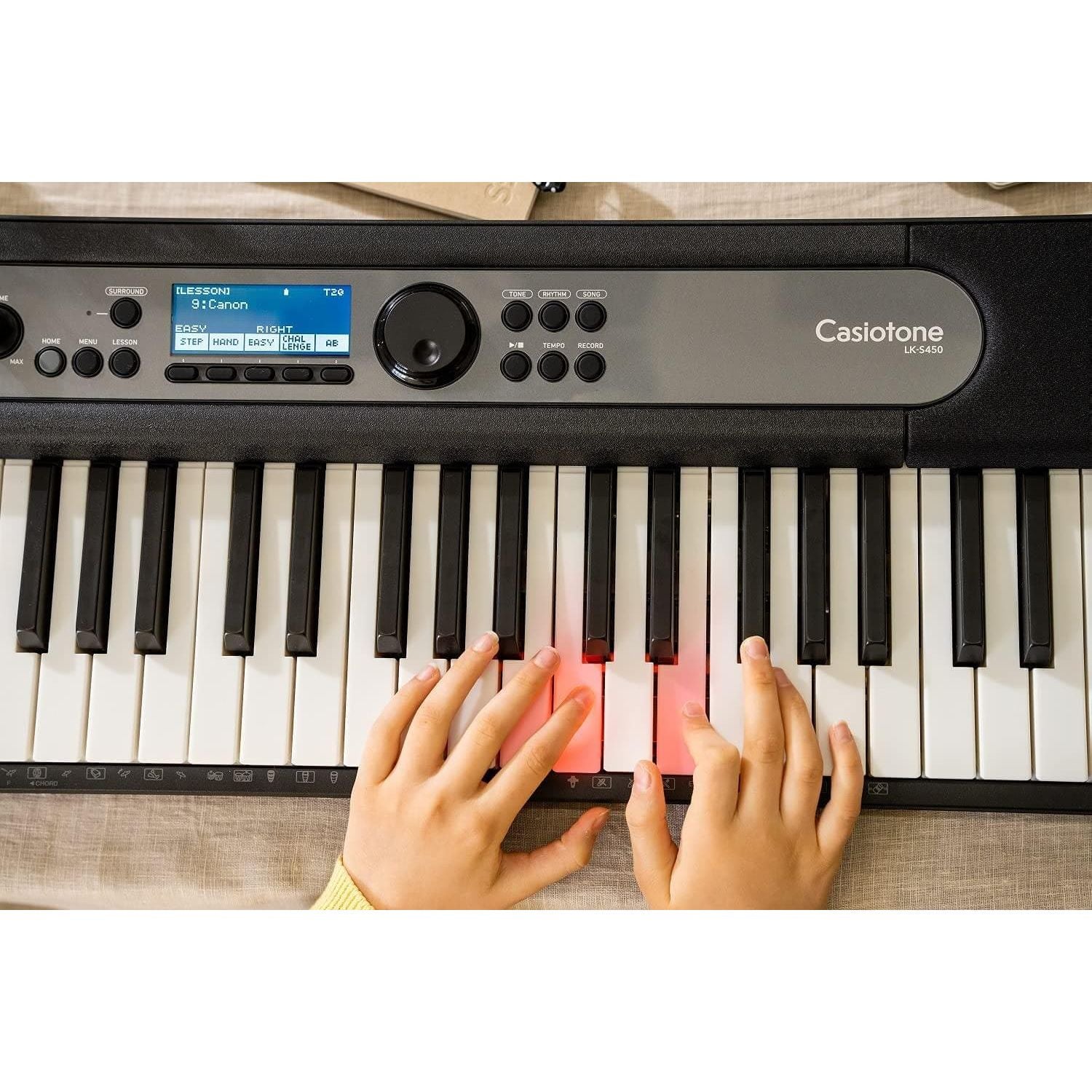 Buy Casio,Casio LK-S450 Electronic Keyboard with Touch Sensitive, Lighted Keys, - Gadcet.com | UK | London | Scotland | Wales| Ireland | Near Me | Cheap | Pay In 3 | Pianos