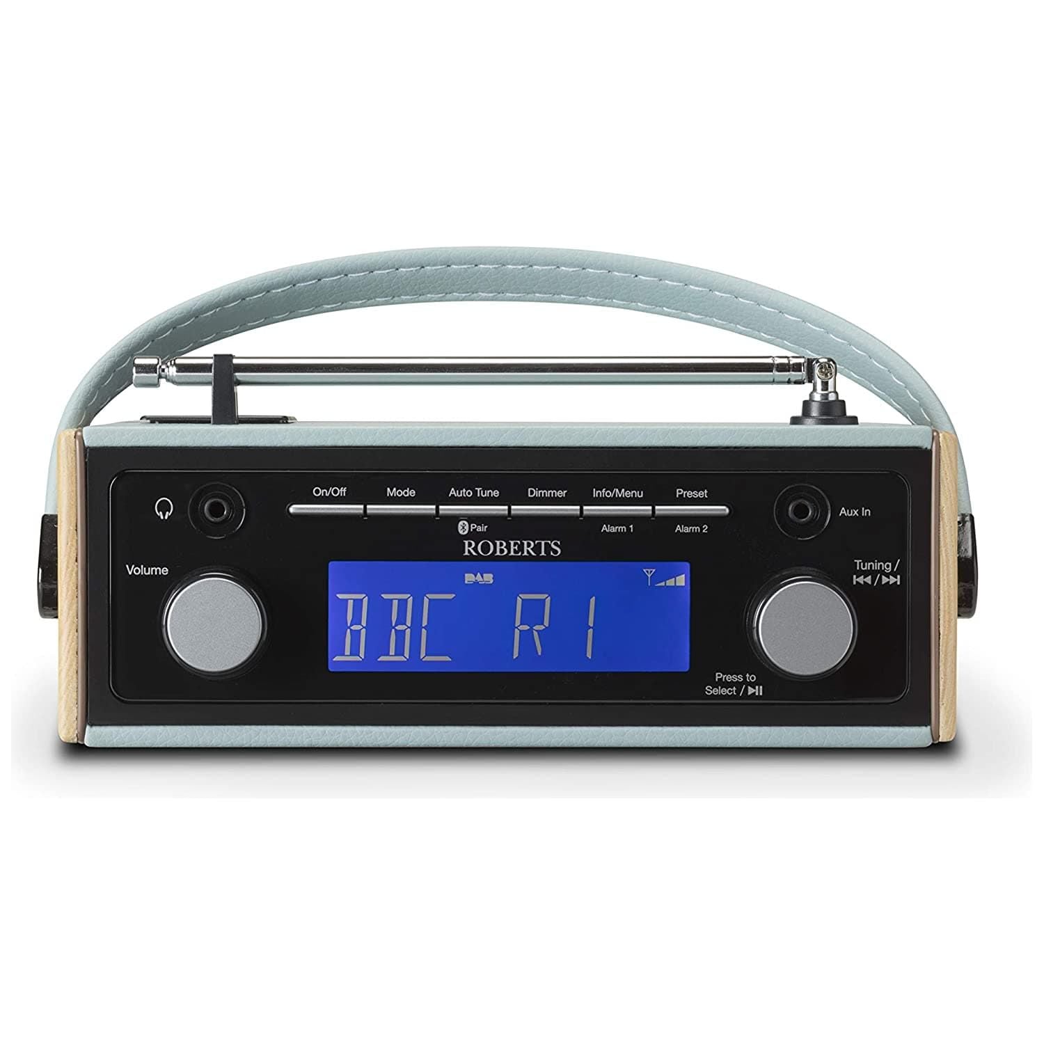 Roberts Rambler BT Retro/Digital Portable Bluetooth Radio with DAB/DAB+/FM RDS Wavebands - Blue - Gadcet.com