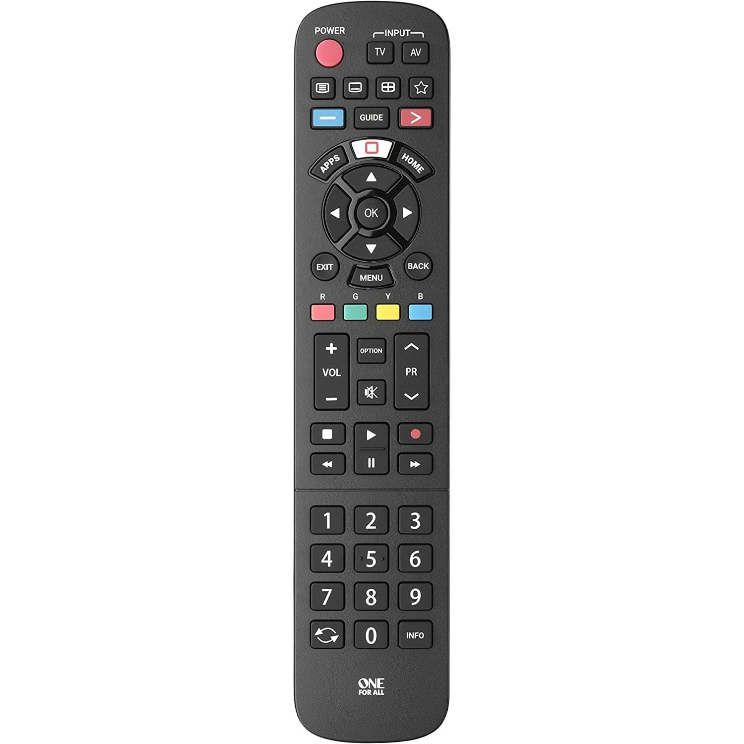One For All Panasonic TV Replacement remote – Works with ALL Panasonic TVs – Learning feature -URC4914 - Gadcet.com