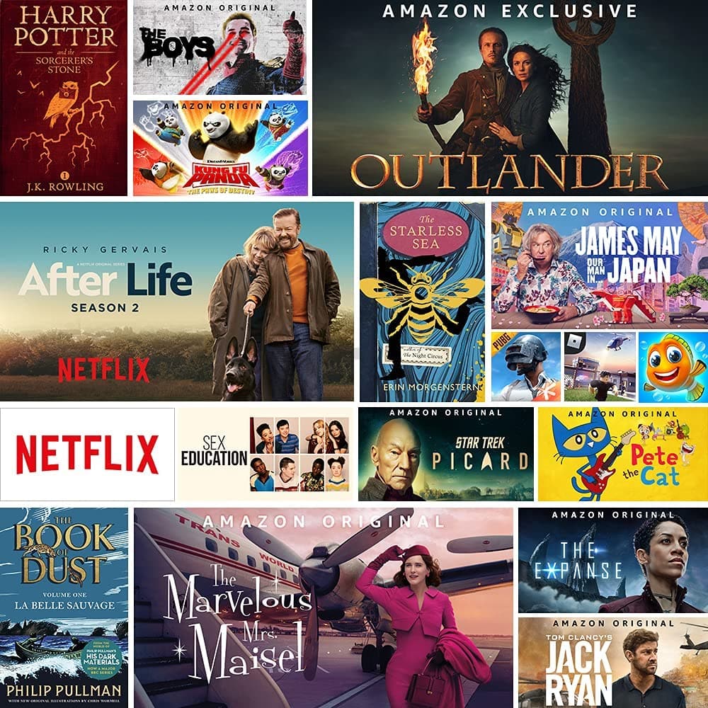 Amazon,Fire HD 8 Plus tablet, 8" HD display, 64 GB, Slate with Ads, 8" tablet for portable entertainment - Gadcet.com