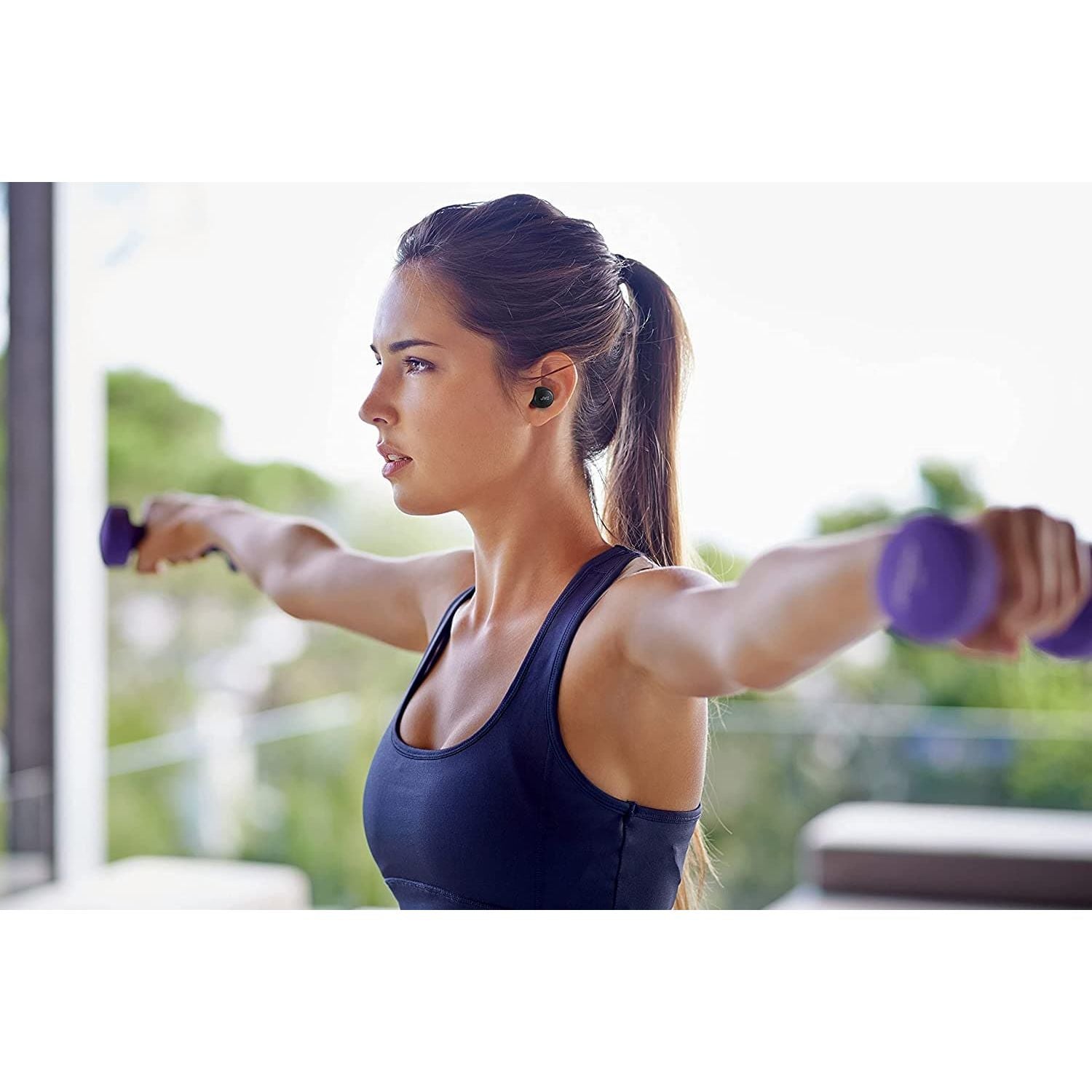 JVC,JVC HA-A5T Gumy Mini True Wireless Earbuds with mic - Black - Gadcet.com