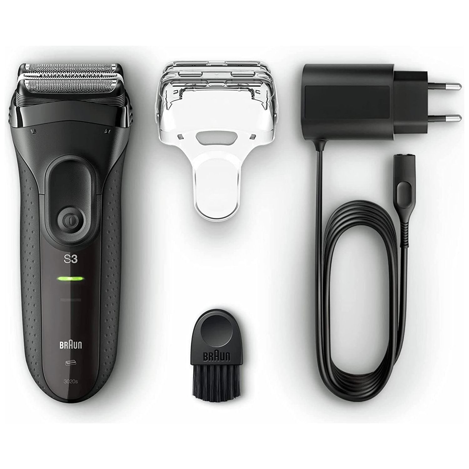 Braun Series 3 ProSkin Electric Shaver, Electric Razor for Men With Pop Up Precision Trimmer, Cordless, Wet & Dry, Gifts For Men, UK 2 Pin Plug, 3020s, Black Razor - Gadcet.com