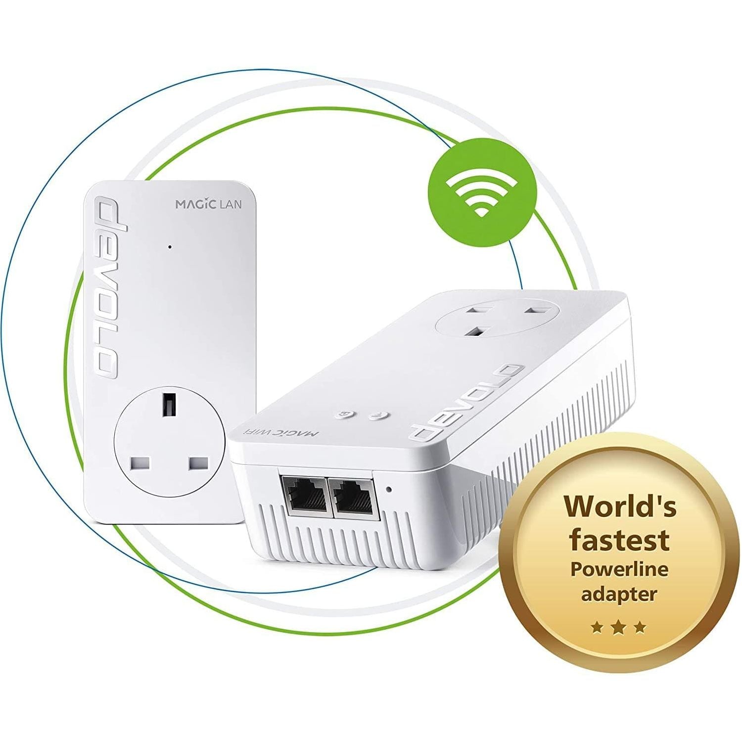 Buy DEVOLO,devolo Magic 2–2400 Wi-Fi 5 Next: Powerline Starter Kit - Gadcet.com | UK | London | Scotland | Wales| Ireland | Near Me | Cheap | Pay In 3 | Network Cards & Adapters